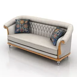 Stylized Chesterfield Sofa 3d model