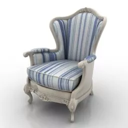 Antique Armchair Borgo 3d model
