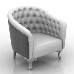 Cube Armchair Halley Design 3d model