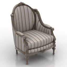 Vintage Style Armchair 3d model