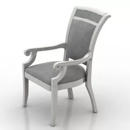 Dinning Single Armchair 3d model