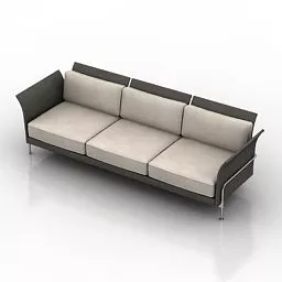 European Sofa 3 Seats 3d model