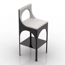 Modern Metal Bar Chair V1 3d model