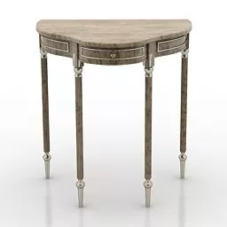 Classic Wall Console Table 3d model