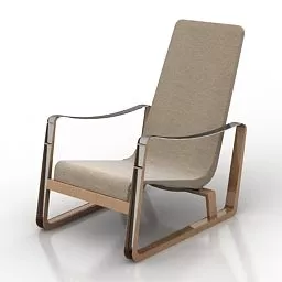 Modern Armchair Vitra Design 3d model