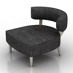Modern Armchair Tribeca Design 3d model