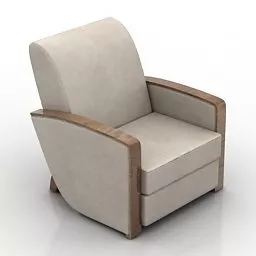 Vintage Style Home Armchair 3d model
