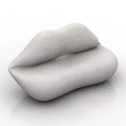 Lips Shape Sofa 3d model Lips Shape Sofa 3d model