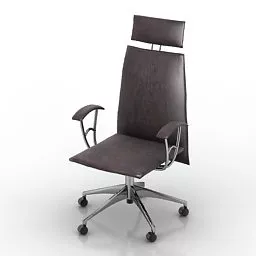 Office Wheels Armchair Smania 3d model