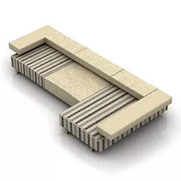 Sectional Sofa Arketipo 3d model