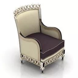 Wingback Classic Armchair 3d model