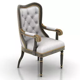 Antique Armchair Hickory 3d model
