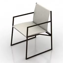 Simple Minimalist Armchair 3d model
