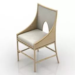 Country Armchair Western Furniture 3d model