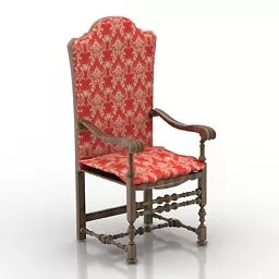 Antique Armchair Eastern Design 3d model
