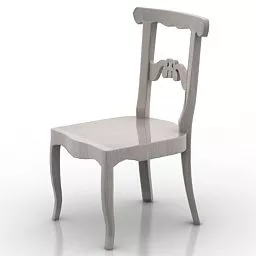 Wood Chair Common Style 3d model