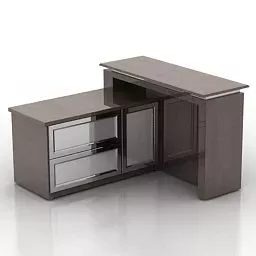 Table Cabinet Combination 3d model