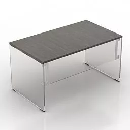 Glass Frame Table 3d model