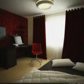 Bedroom Interior V6 3d model