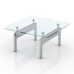 Square Table Living Room 3d model