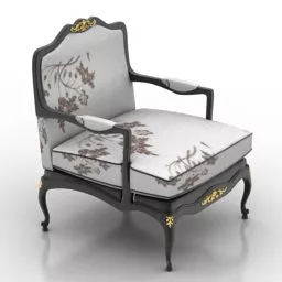 Asian Classic Armchair 3d model Asian Classic Armchair 3d model
