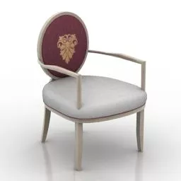 Single Dinning Armchair 3d model