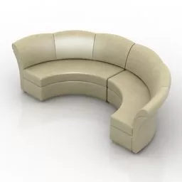 Circle Plaster Frame Decoration 3d model