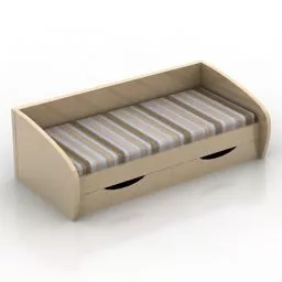 Sofa Bed With Cabinet Combine 3d model