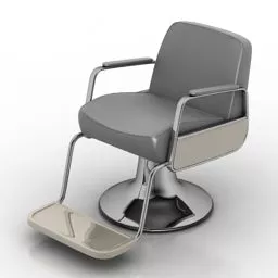 Hair Salon Armchair One Leg 3d model