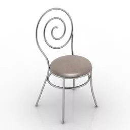 Iron Decor Chair 3d model