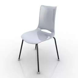 Plastic Chair Restaurant 3d model