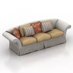 Chesterfield Sofa Antique Design 3d model