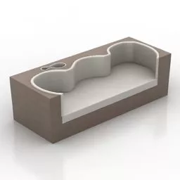 Furniture Modern Sofa Rashid 3d model