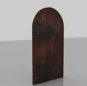 Door Antique Style 3d model
