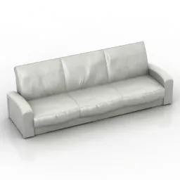White Sofa Furniture 3d model White Sofa Furniture 3d model