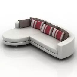 Italian Sofa Goccia 3d model