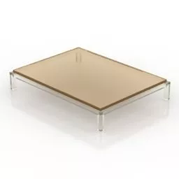 Brown Glass Table 3d model
