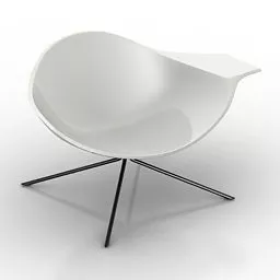 Art Plastic Armchair 3d model