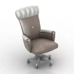 Leather Armchair Lanpas 3d model