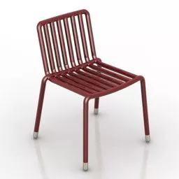 Outdoor Metal Chair V1 3d model