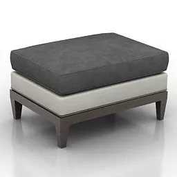 Black White Living Room Seat 3d model Black White Living Room Seat 3d model