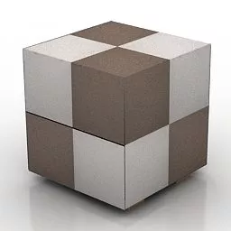 Checker Fabric Seat 3d model