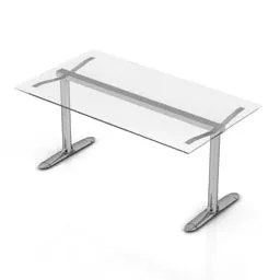 Student Glass Table 3d model