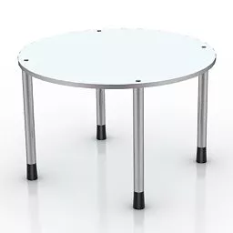 Restaurant Round Table 3d model Restaurant Round Table 3d model
