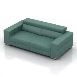 Modern Green Sofa Natuzzi 3d model