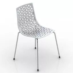 Modern Metal Chair Bolia 3d model