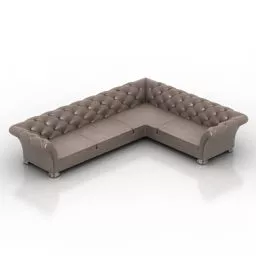 Chesterfield Sofa Lucchetta 3d model