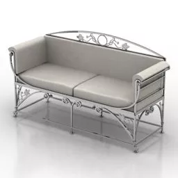 Iron Frame Sofa Forget 3d model