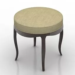 Antique Wood Seat 3d model Antique Wood Seat 3d model