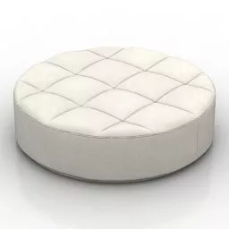 Round Footstool 3d model